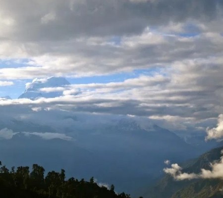 View of Mt. Dhaulagiri from Ghorepani